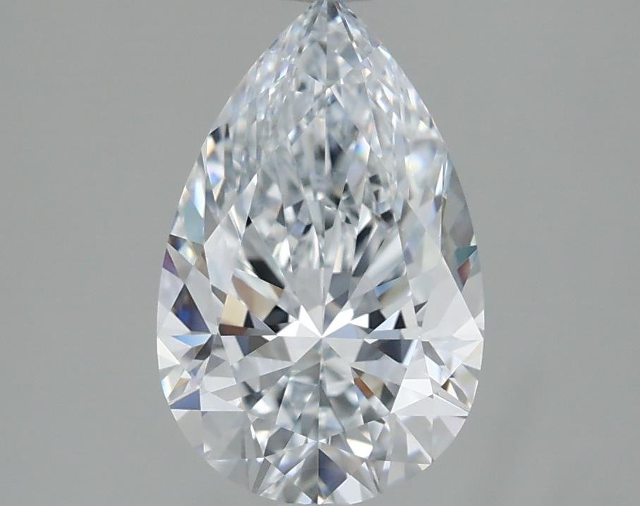 2.01 Carat Pear Lab Diamond with  Cut Diamond in 14KT  view 1
