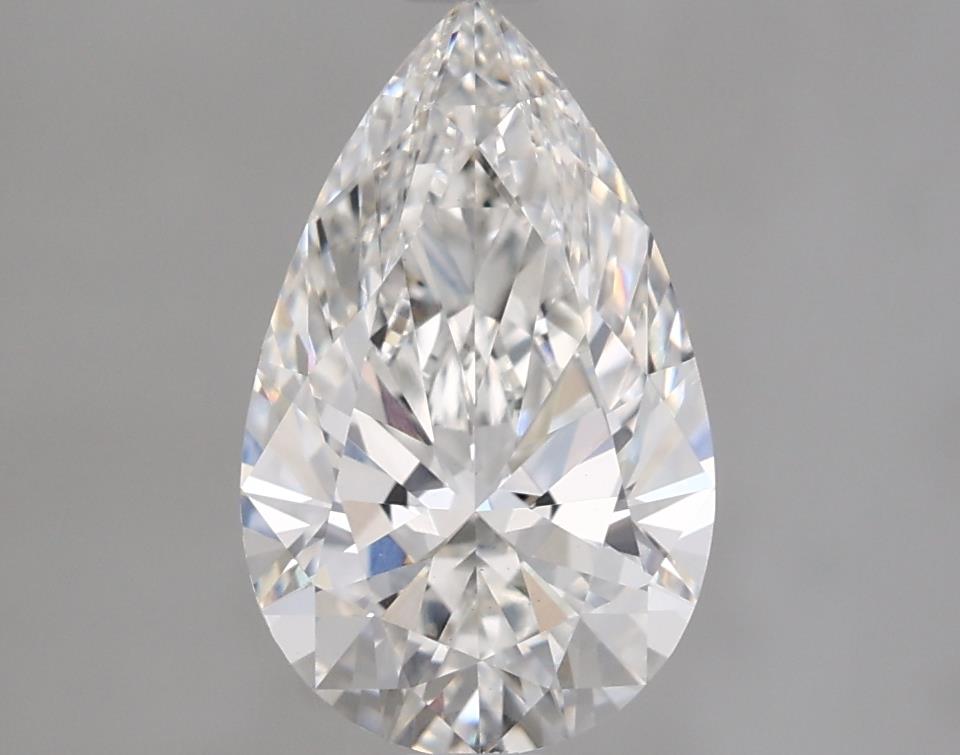 1.82 Carat Pear Lab Diamond with  Cut Diamond in 14KT  view 1

