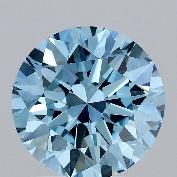 1.5 Carat Round Lab Diamond with  Cut Diamond in 14KT  view 1
