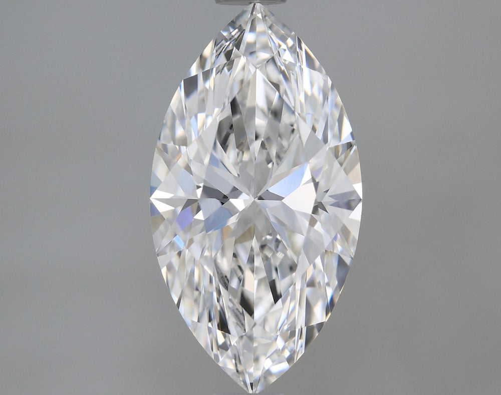 1.55 Carat Marquise Lab Diamond with  Cut Diamond in 14KT  view 1
