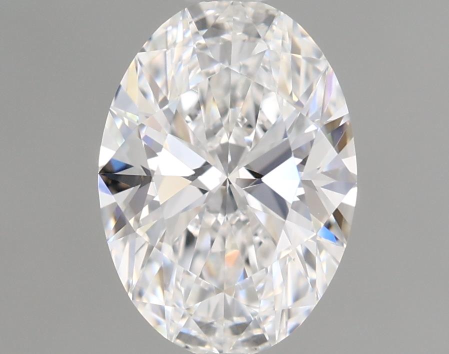 1.17 Carat Oval Lab Diamond with  Cut Diamond in 14KT  view 1
