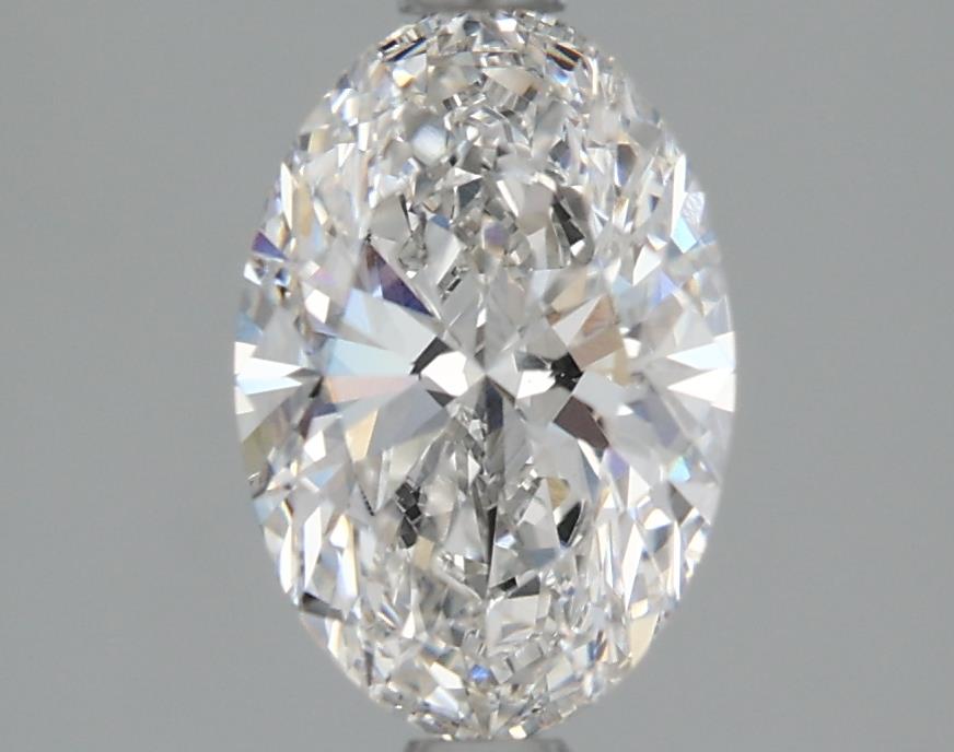 1.54 Carat Oval Lab Diamond with  Cut Diamond in 14KT  view 1
