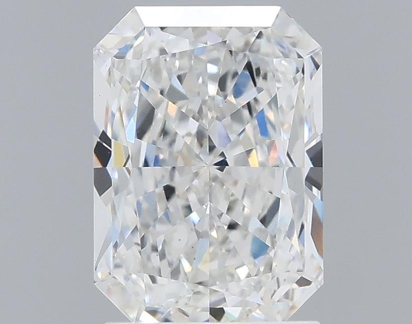 2.01 Carat Radiant Lab Diamond with  Cut Diamond in 14KT  view 1
