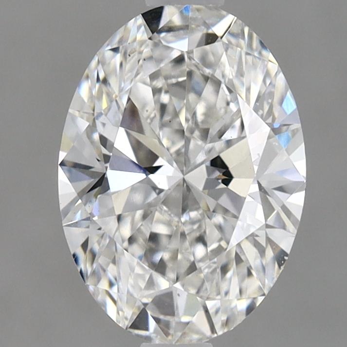 1.5 Carat Oval Lab Diamond with  Cut Diamond in 14KT  view 1
