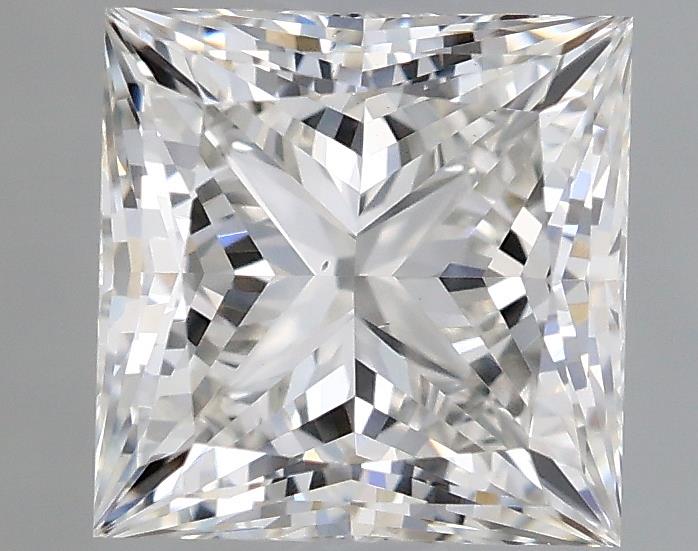 1.08 Carat Princess Lab Diamond with  Cut Diamond in 14KT  view 1
