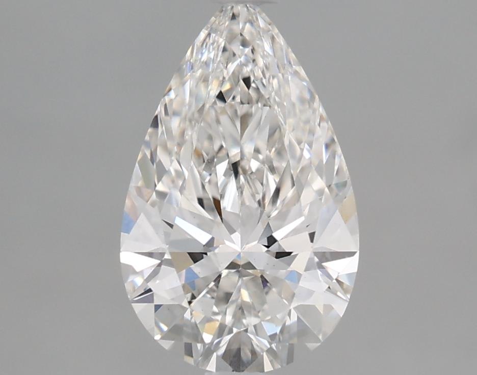 1.89 Carat Pear Lab Diamond with  Cut Diamond in 14KT  view 1
