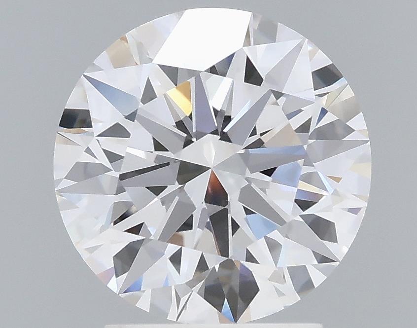 2.56 Carat Round Lab Diamond with  Cut Diamond in 14KT  view 1
