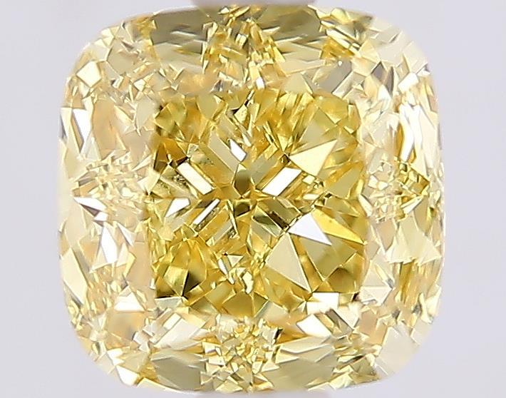 1.51 Carat Cushion Lab Diamond with  Cut Diamond in 14KT  view 1
