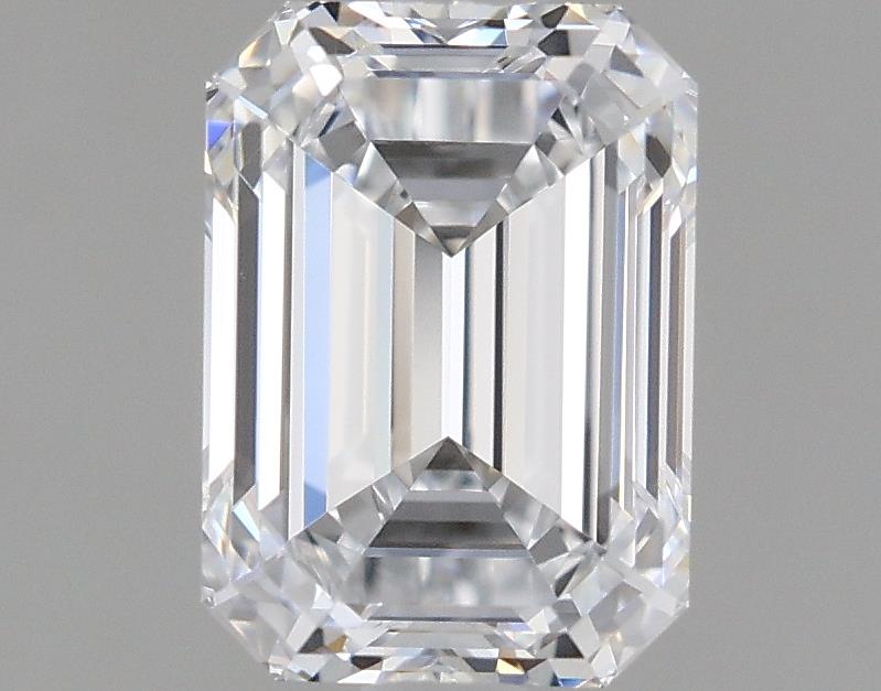 1.52 Carat Emerald Lab Diamond with  Cut Diamond in 14KT  view 1
