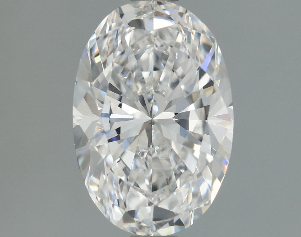 1.95 Carat Oval Lab Diamond with  Cut Diamond in 14KT  view 1
