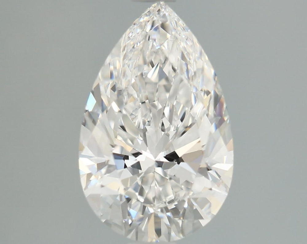 2.08 Carat Pear Lab Diamond with  Cut Diamond in 14KT  view 1
