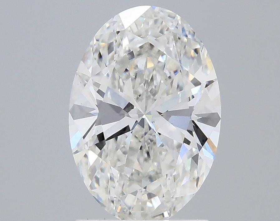 1.6 Carat Oval Lab Diamond with  Cut Diamond in 14KT  view 1
