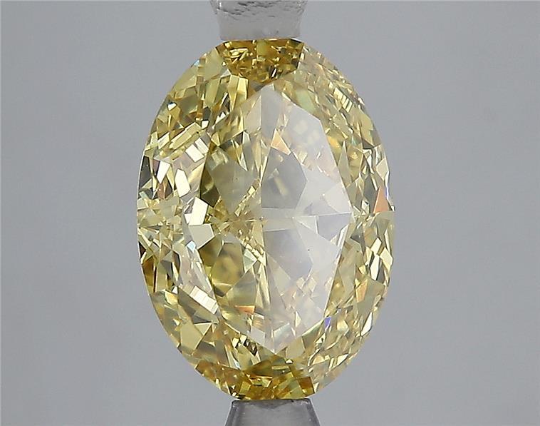 2.99 Carat Oval Lab Diamond with  Cut Diamond in 14KT  view 1
