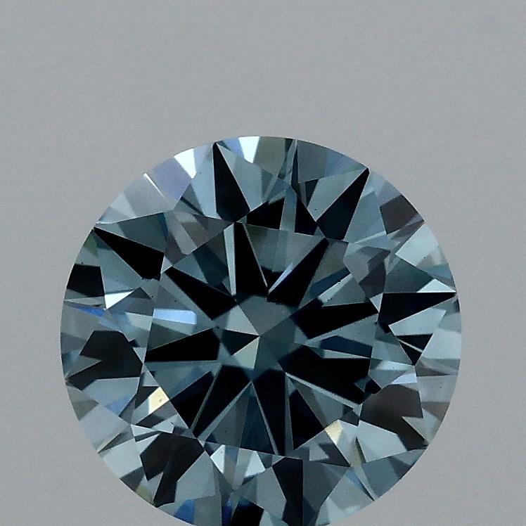 1.53 Carat Round Lab Diamond with  Cut Diamond in 14KT  view 1

