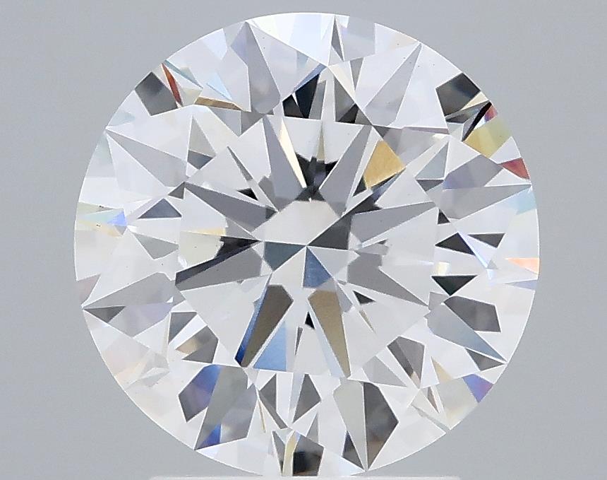 2.74 Carat Round Lab Diamond with  Cut Diamond in 14KT  view 1
