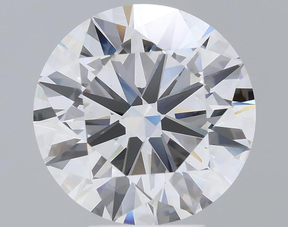 5.52 Carat Round Lab Diamond with  Cut Diamond in 14KT  view 1
