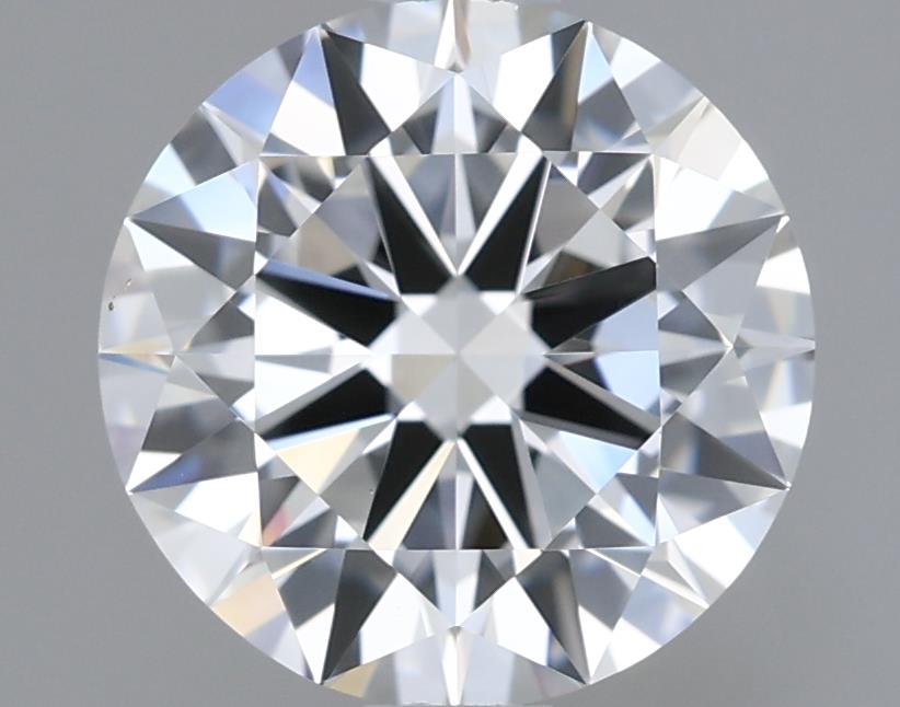 1.5 Carat Round Lab Diamond with  Cut Diamond in 14KT  view 1
