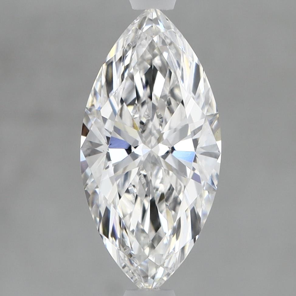 1.51 Carat Marquise Lab Diamond with  Cut Diamond in 14KT  view 1
