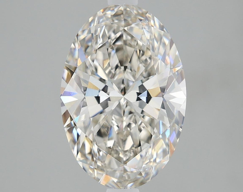 2.61 Carat Oval Lab Diamond with  Cut Diamond in 14KT  view 1
