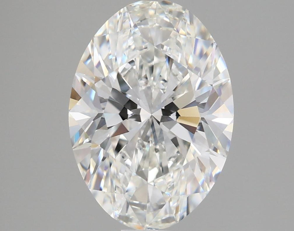 3.03 Carat Oval Lab Diamond with  Cut Diamond in 14KT  view 1
