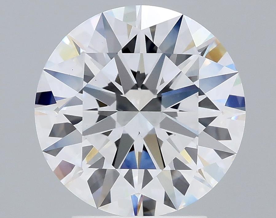 3.02 Carat Round Lab Diamond with  Cut Diamond in 14KT  view 1
