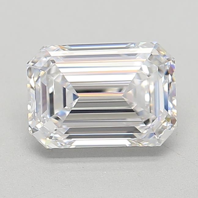 1.21 Carat Emerald Lab Diamond with  Cut Diamond in 14KT  view 1
