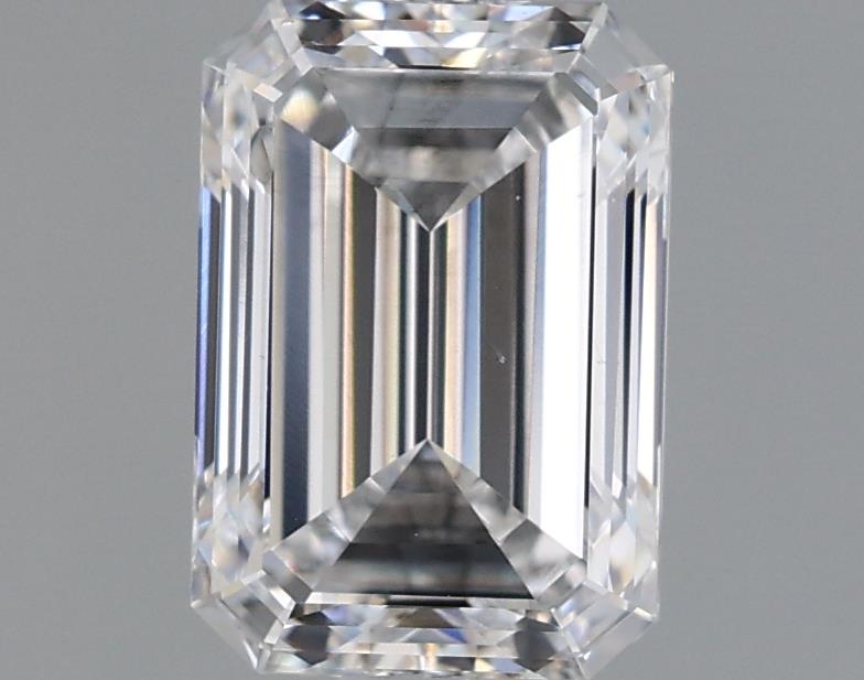 1.56 Carat Emerald Lab Diamond with  Cut Diamond in 14KT  view 1
