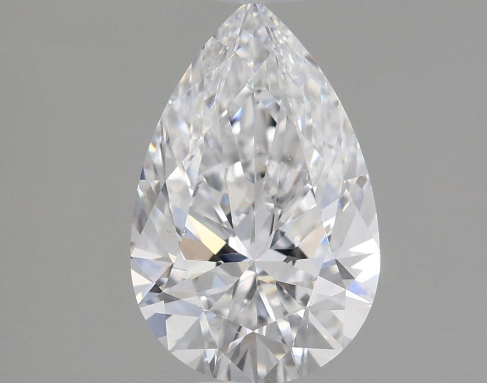 1.55 Carat Pear Lab Diamond with  Cut Diamond in 14KT  view 1
