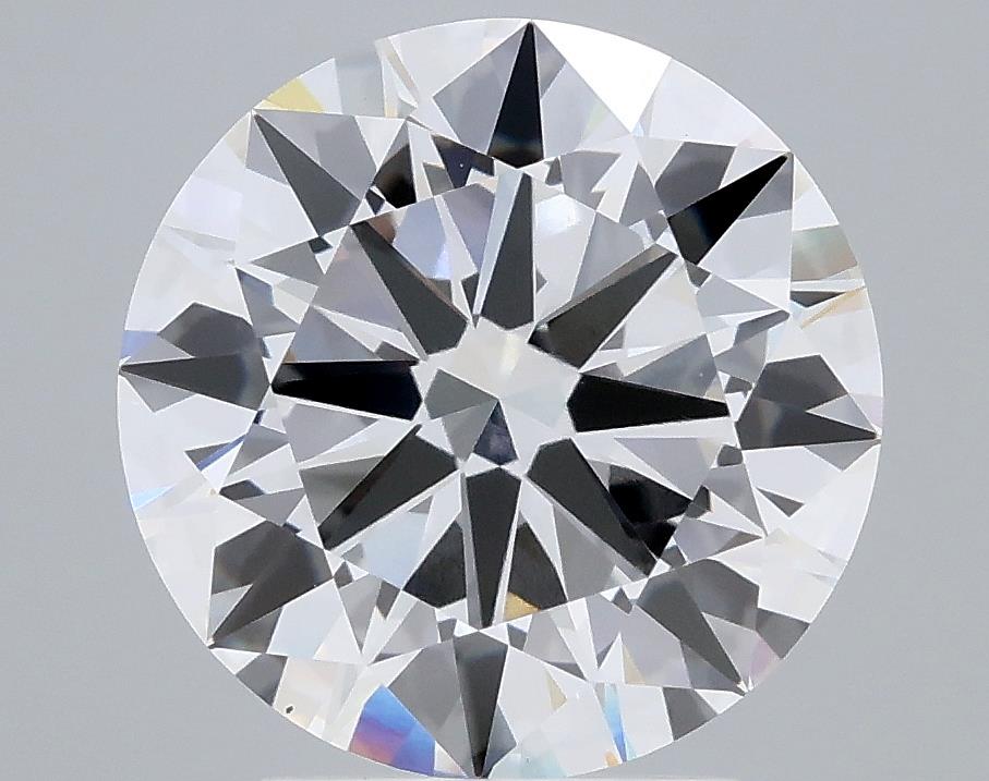 3.2 Carat Round Lab Diamond with  Cut Diamond in 14KT  view 1
