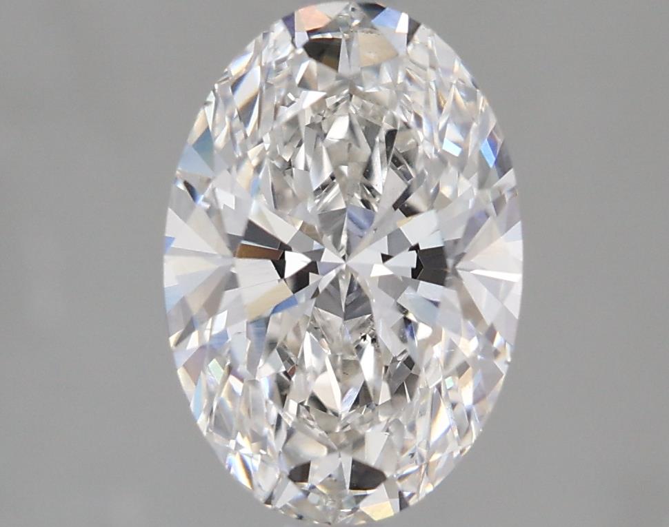 1.85 Carat Oval Lab Diamond with  Cut Diamond in 14KT  view 1
