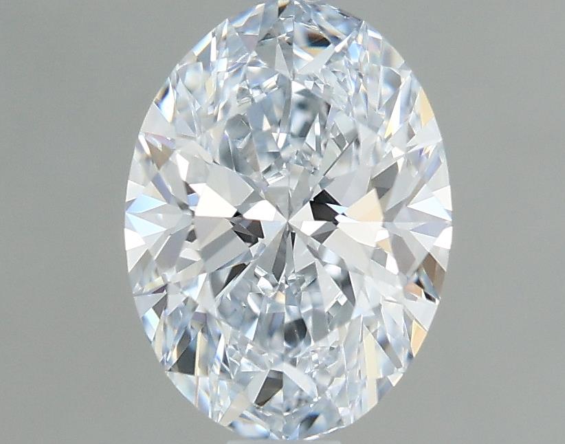 1.02 Carat Oval Lab Diamond with  Cut Diamond in 14KT  view 1
