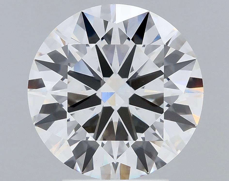 3.58 Carat Round Lab Diamond with  Cut Diamond in 14KT  view 1
