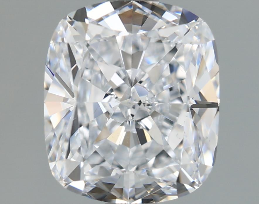 2.01 Carat Cushion Lab Diamond with  Cut Diamond in 14KT  view 1
