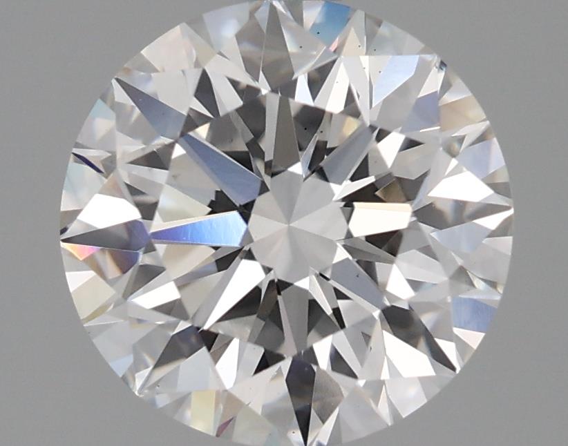 2.5 Carat Round Lab Diamond with  Cut Diamond in 14KT  view 1
