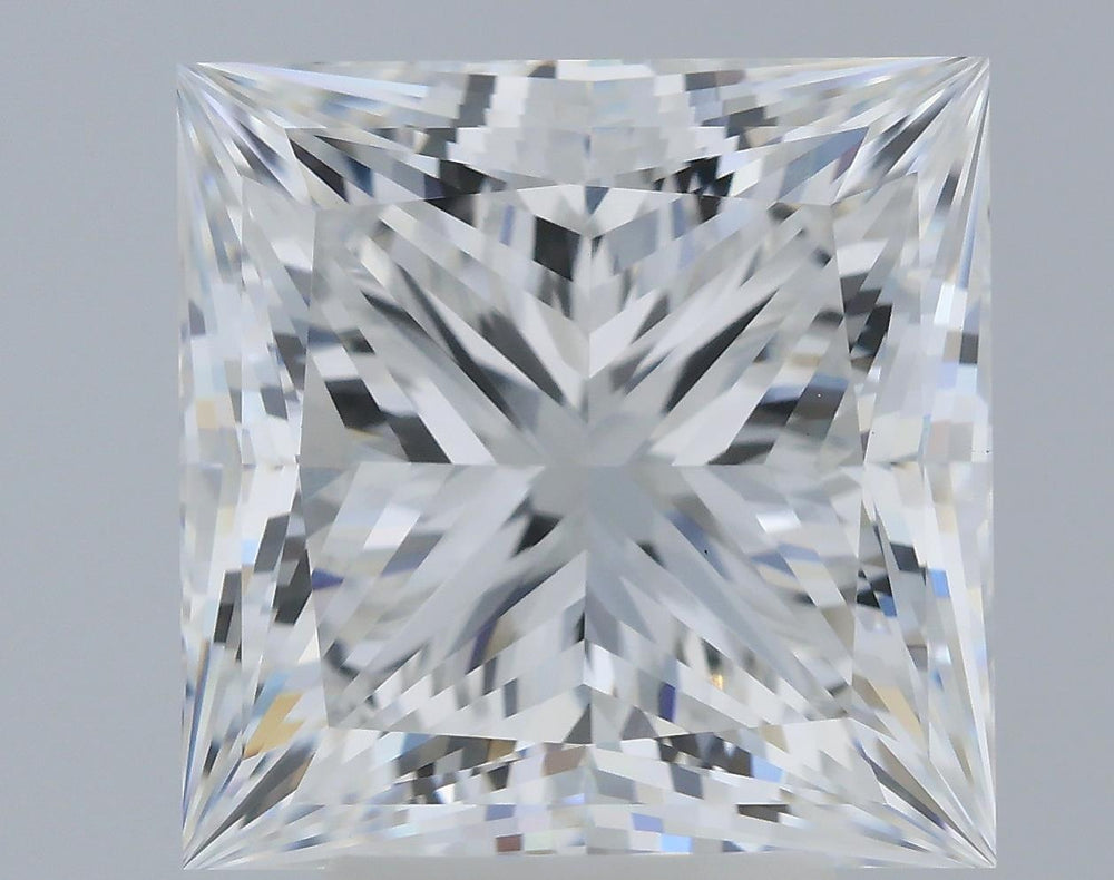 5.23 Carat Princess Lab Diamond with  Cut Diamond in 14KT  view 1
