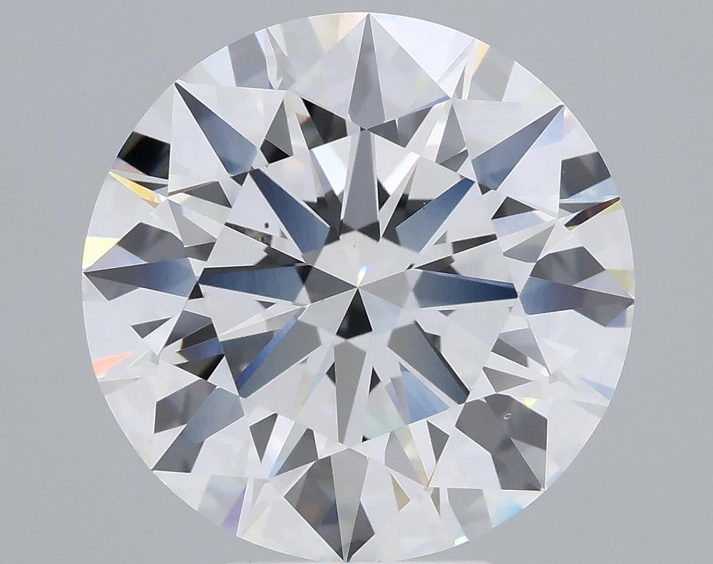 7.11 Carat Round Lab Diamond with  Cut Diamond in 14KT  view 1
