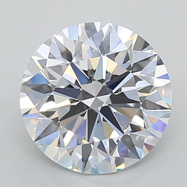 2.43 Carat Round Lab Diamond with  Cut Diamond in 14KT  view 1
