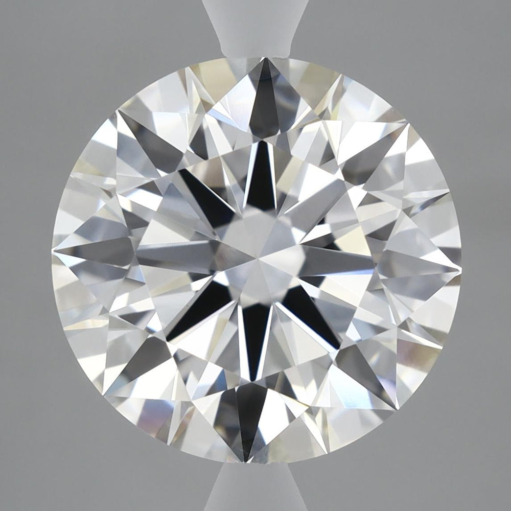 5.05 Carat Round Lab Diamond with  Cut Diamond in 14KT  view 1
