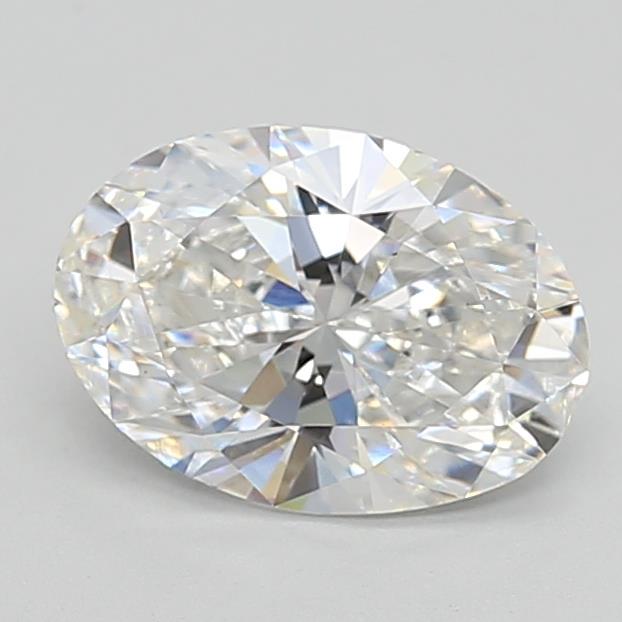 1.53 Carat Oval Lab Diamond with  Cut Diamond in 14KT  view 1
