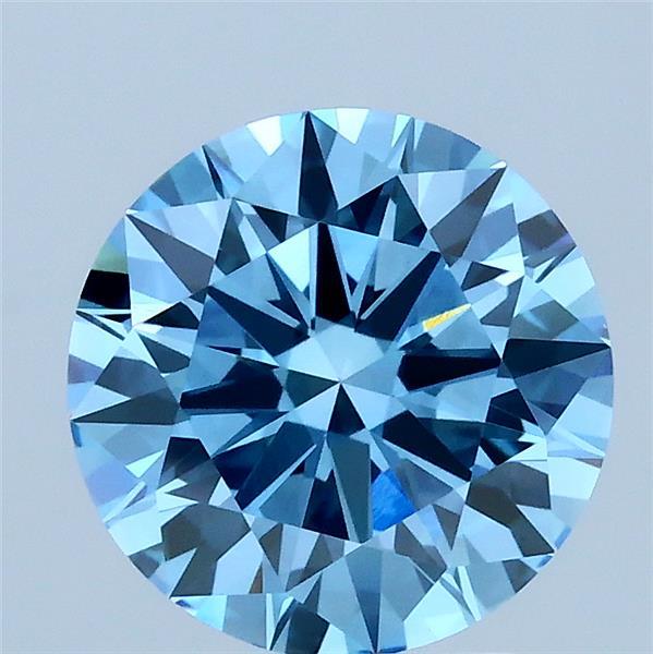 2.02 Carat Round Lab Diamond with  Cut Diamond in 14KT  view 1
