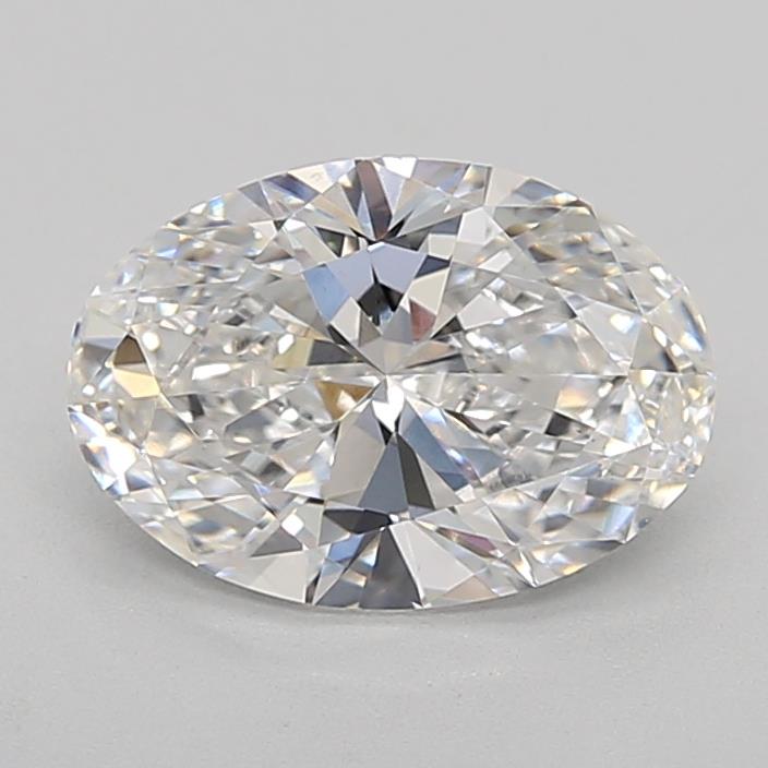 1.56 Carat Oval Lab Diamond with  Cut Diamond in 14KT  view 1
