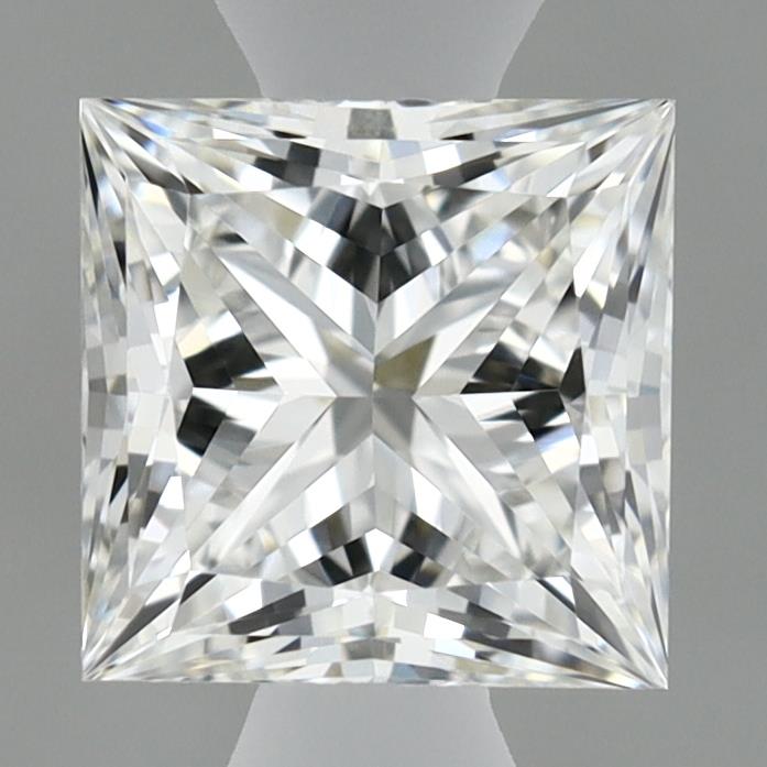 0.79 Carat Princess Lab Diamond with  Cut Diamond in 14KT  view 1
