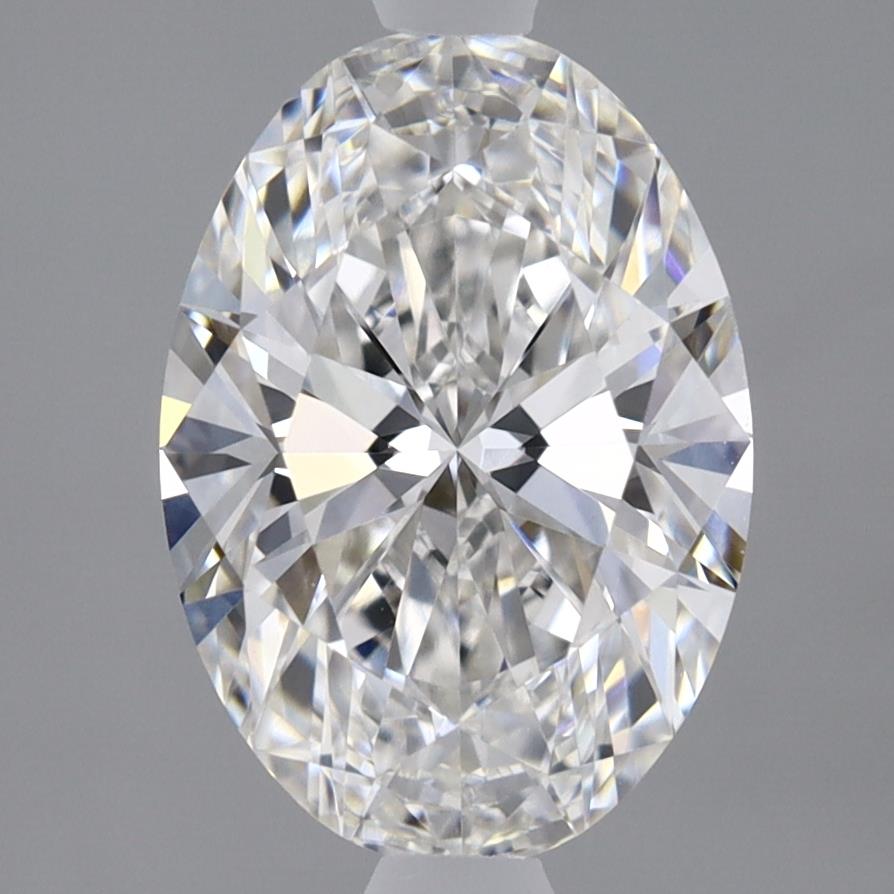 2.36 Carat Oval Lab Diamond with  Cut Diamond in 14KT  view 1
