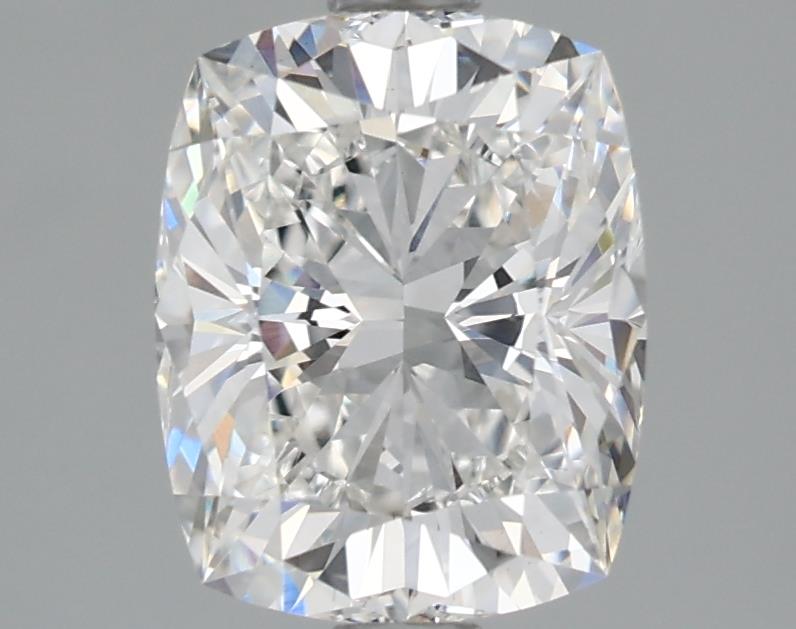 2.07 Carat Cushion Lab Diamond with  Cut Diamond in 14KT  view 1
