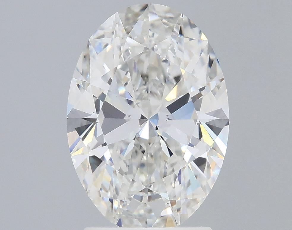 2.23 Carat Oval Lab Diamond with  Cut Diamond in 14KT  view 1
