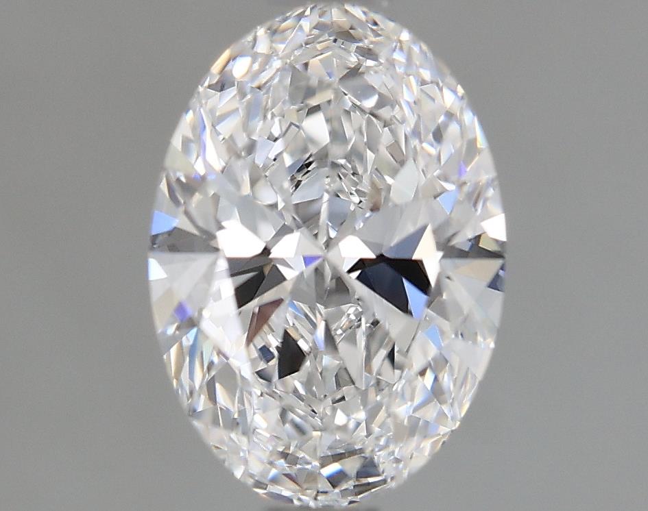 1.07 Carat Oval Lab Diamond with  Cut Diamond in 14KT  view 1
