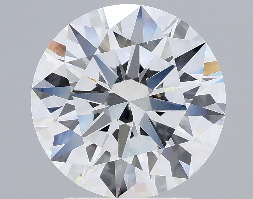 2.8 Carat Round Lab Diamond with  Cut Diamond in 14KT  view 1
