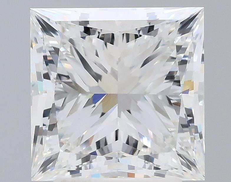 3.32 Carat Princess Lab Diamond with  Cut Diamond in 14KT  view 1
