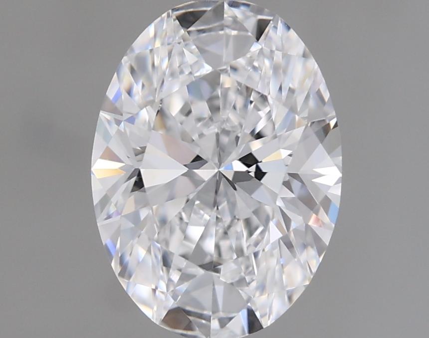 1.03 Carat Oval Lab Diamond with  Cut Diamond in 14KT  view 1
