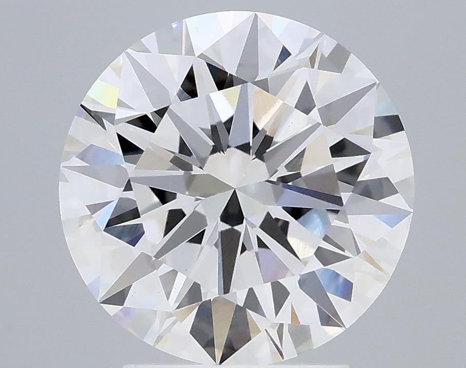 3.21 Carat Round Lab Diamond with  Cut Diamond in 14KT  view 1
